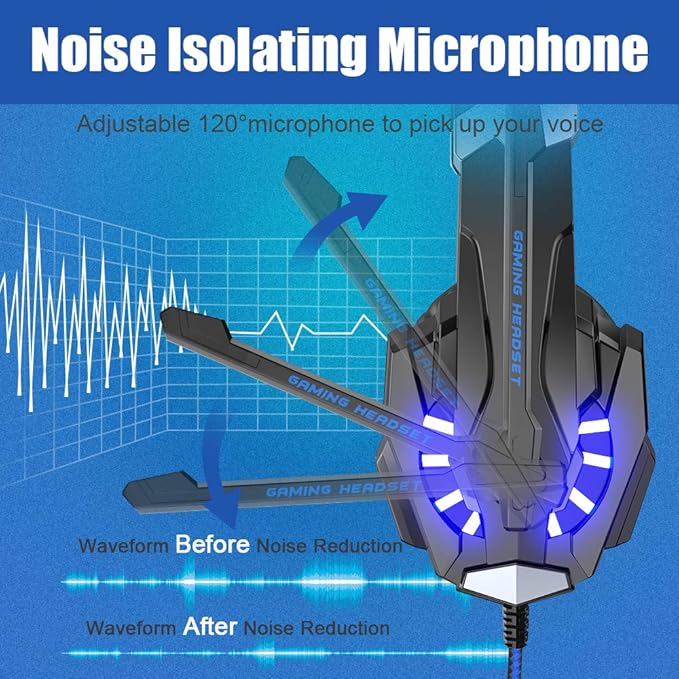 BENGOO G9000 Stereo Gaming Headset - Image 4