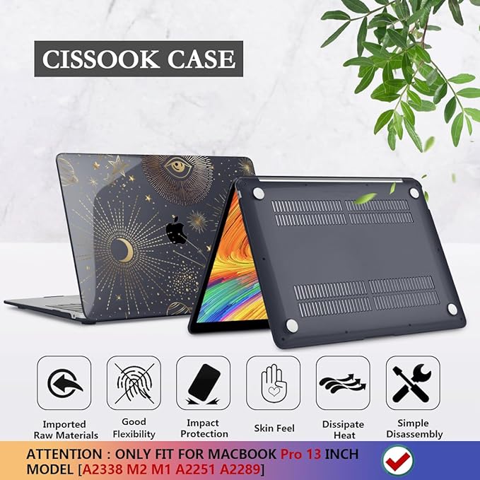 CISSOOK Case for MacBook Pro 13 Inch 2025-2020 Release Model M2 Chip A2338 M1 - Image 6