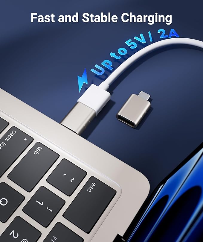Syntech USB C to USB Adapter Pack of 2 USB C Male to USB3 Female Adapter - Image 7