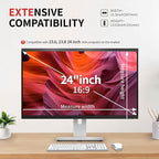 Magnetic 24 Inch Computer Privacy Screen Filter, Aluminum Alloy Hanging Privacy - Image 3