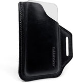 TobbinGear Leather Belt Phone Pouch, Left Handed Leather Cell Phone Holster by TobbinGear