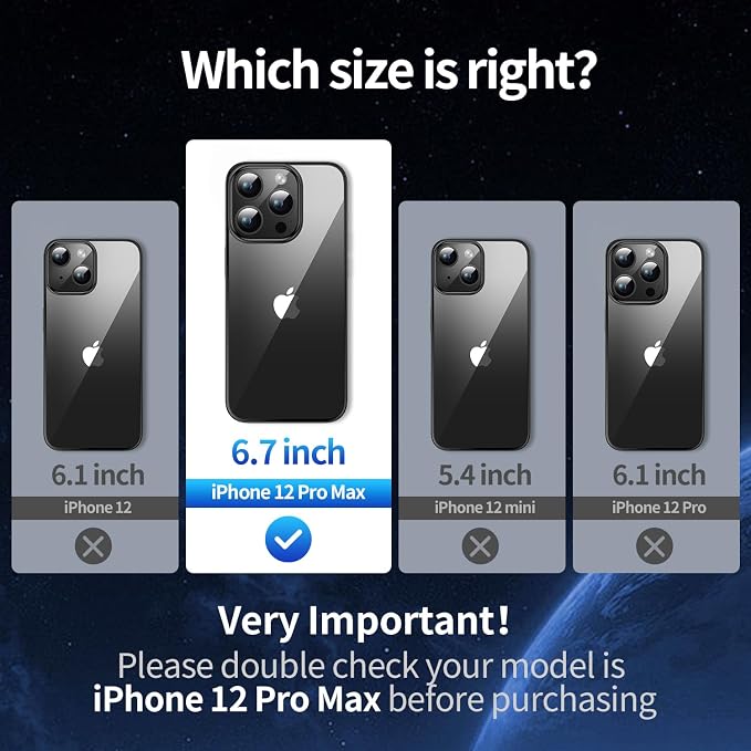 Camera Stand Case for iPhone 12 Pro Max, 2024 Version Military Grade Protective - Image 6