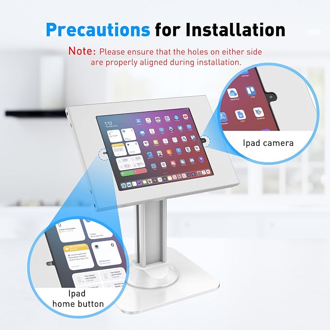 AboveTEK Anti-Theft iPad Kiosk Stand – POS iPad Security Stand & Locking Tablet - Image 8