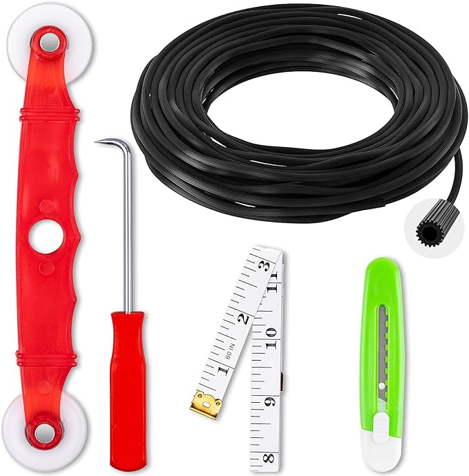 Window Screen Repair Kit, Screen Door Repair Kit, 0.125"X100' Screen Spline by Unknown