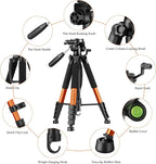 Victiv Tripod 74-Camera-Tripod for Cell Phone, Aluminum Professional Heavy Duty - Image 7
