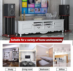 A Pair of Universal Speaker Stands, Heavy Duty Speaker Stands Holds Bookshelf - Image 3
