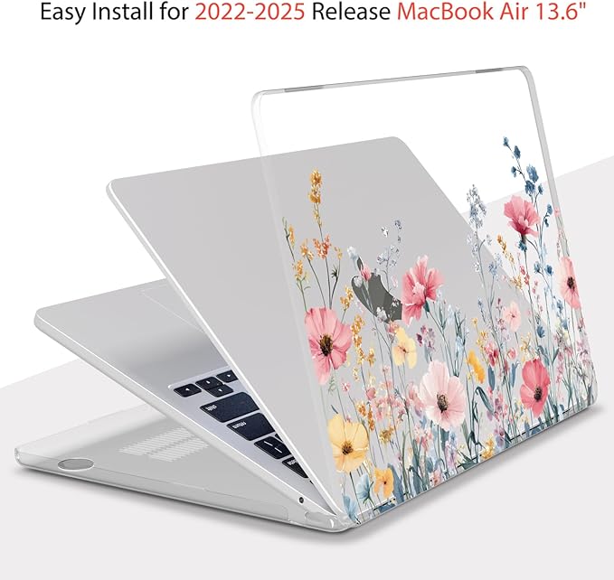 Teryeefi for MacBook Air 13.6 inch Case M4 A3240/M3 A3113/M2 A2681, Hard Shell - Image 5