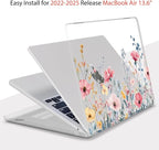 Teryeefi for MacBook Air 13.6 inch Case M4 A3240/M3 A3113/M2 A2681, Hard Shell - Image 5