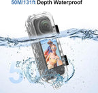Hualele Waterproof Invisible Dive Case 50m/164ft Underwater Camera Housing - Image 3
