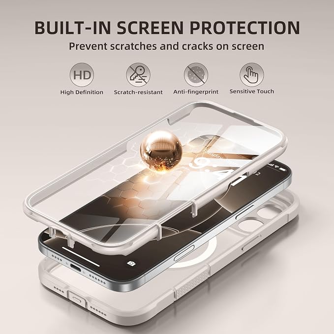 BERFY Magnetic for iPhone 16 Pro Max Case, Compatible - Image 3
