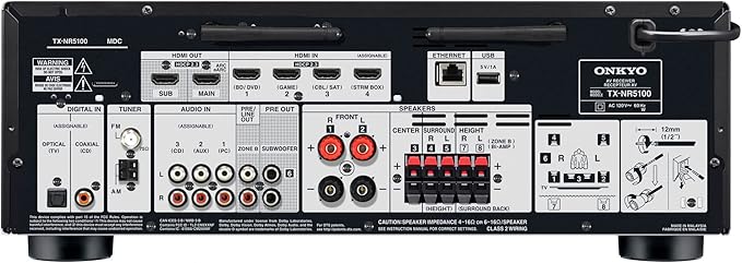 Onkyo TX–NR5100 7.2-Channel 8K Smart AV Receiver - Image 3
