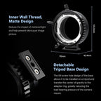 VILTROX PL-GFX Lens Adapter, Lens Converter Ring Camera Lens Mount Adapter Ring - Image 6