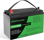 12V 100Ah LiFePO4 Lithium Battery, Built-in Smart BMS, Low Temperature by LVGOOREVO