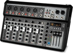 Depusheng Professional Audio Mixer, 7 Channel Audio Interface Sound Board by Depusheng