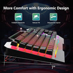 AULA Keyboard, T102 104 Keys Gaming Keyboard and Mouse Combo - Image 3