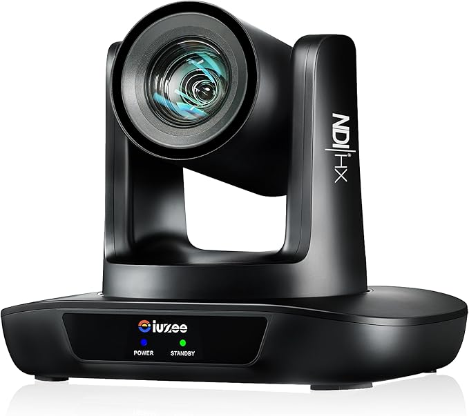 NDI PTZ Camera AI Auto Tracking 3G-SDI/USB3.0/HDMI/LAN PoE 30X Optical and 8X by iuZee-US