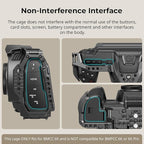 SmallRig Cage for Blackmagic Design Cinema 6K, Only for BMCC 6K, Full/Half Cage - Image 7