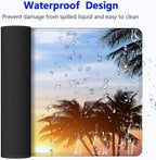 Large Gaming Mouse Pad with Stitched Edges, Extended Desk Mousepad with - Image 4