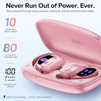 OCC Wireless Ear Hook Sport Earbuds, IPX5 Waterproof, 80H Playtime Earphones - Image 4