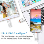3.0 USB C Flash Drive, USB-A & Type-C OTG Thumb Stick, Dual Memory Sticks - Image 6