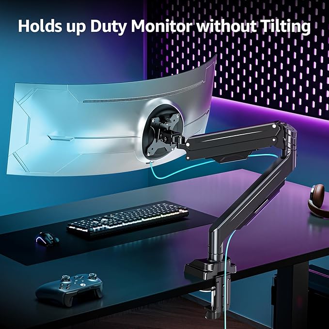 MOUNTUP Ultrawide Monitor Arm for 17-43 inch Curved Screen, Holds 2.2 to 33 lbs - Image 4