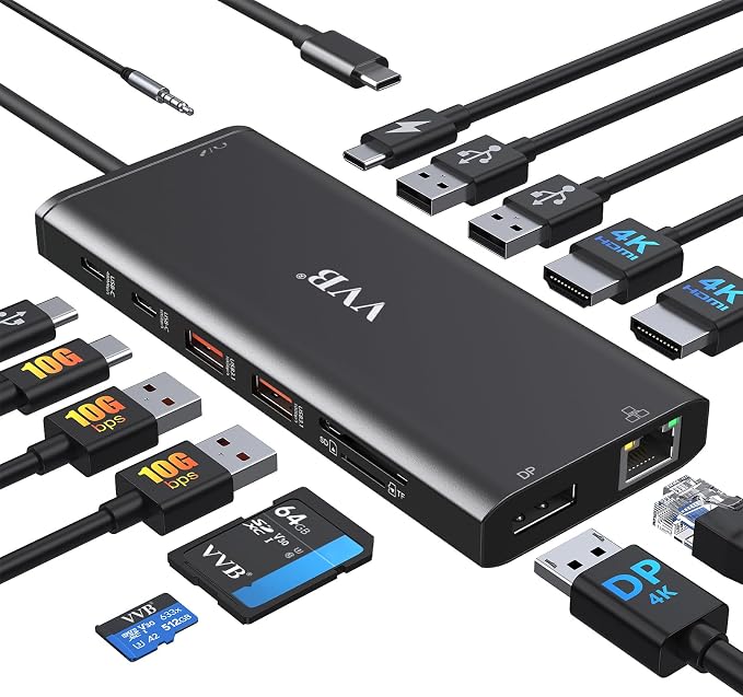 Docking Station Dual Monitor HDMI by VVB