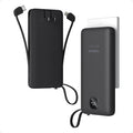 TESSAN Portable Charger with Built in Cables, 10000mAh Power Bank Fast Charging by TESSAN
