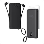 TESSAN Portable Charger with Built in Cables, 10000mAh Power Bank Fast Charging by TESSAN