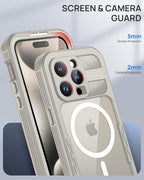 Lanhiem Magnetic for iPhone 15 Pro Case, IP68 Waterproof Dustproof Case - Image 7