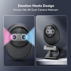 EMEET Piko 4K Webcam for Streaming, World’s 1st Dual-Camera AI-Powered 4K - Image 6