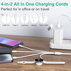 Multi Charging Cable 4 in 2 for Apple Watch Charger i-Phone, Travel 4 in 2 - Image 3