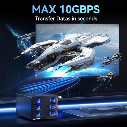 3 Bay 10Gbps Hard Drive Enclosure - Image 2