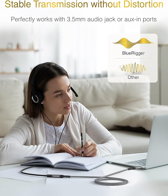 BlueRigger Headphone Extension Cable – Aux Cord - Image 7