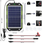 Sun Energise 10W 12V Solar Battery Charger Maintainer PRO, Built-in Smart MPPT - Image 8