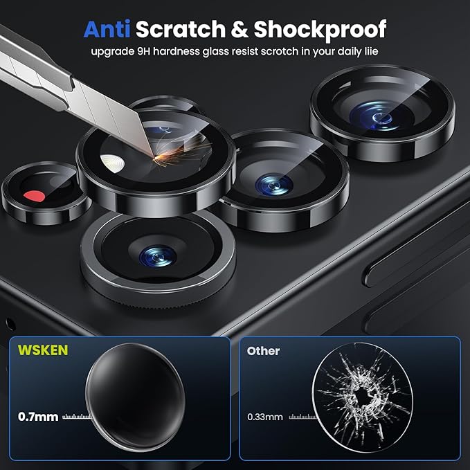WSKEN for Samsung Galaxy S25 Ultra Camera Lens Protector - Image 3
