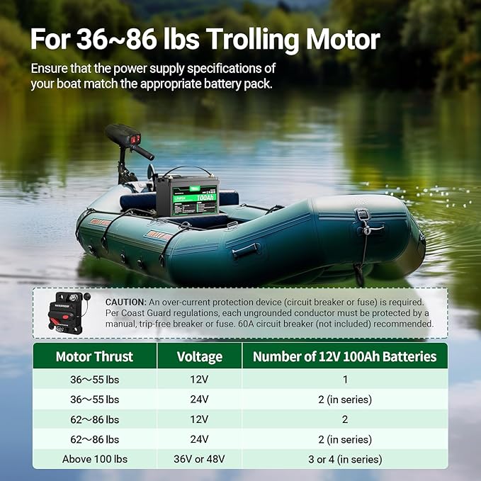 HQST 12 Volt 100Ah Lithium Iron Phosphate Battery - Image 5