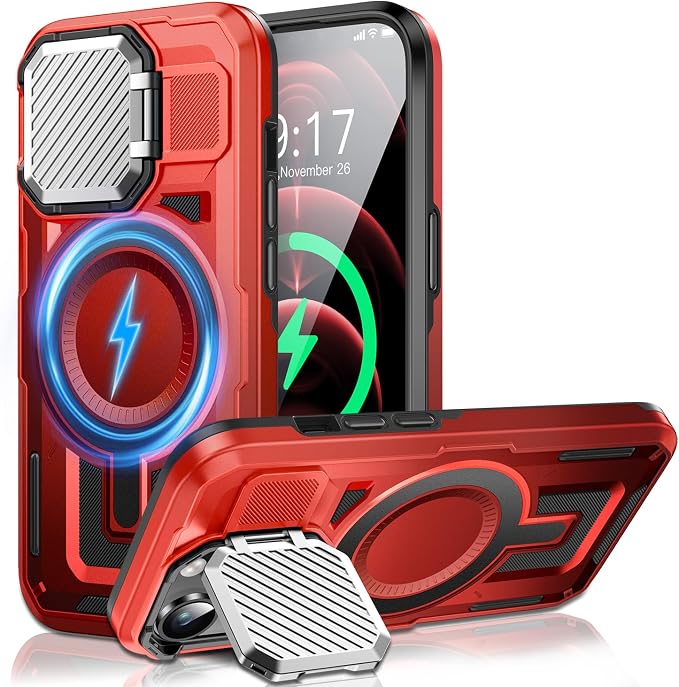 Camera Stand Case for iPhone 12 Pro Max, 2024 Version Military Grade Protective by Unknown