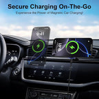 15W Magnetic Car Mount Wireless Charger - Image 2