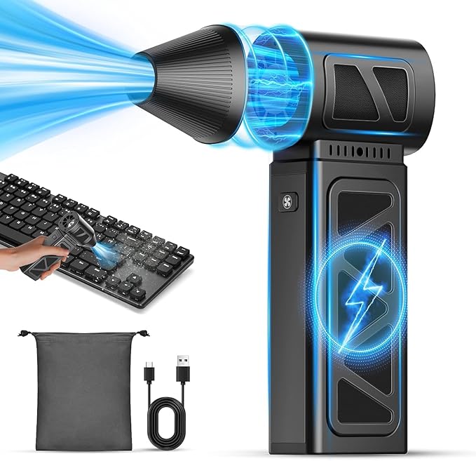 Compressed Air Duster, 360000 RPM Electric Air Duster, Rechargeable Cordless - Image 9