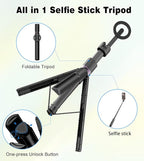 TONEOF 68" Magnetic Selfie Stick Tripod - Image 7
