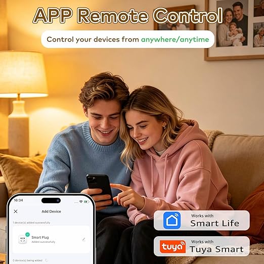 NineLeaf Zigbee Smart Outlet w Remote Control, Wireless Plug, Zigbee Hub - Image 2