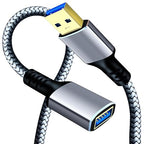 Tan QY USB 3.0 Extension Cable 24.5Ft/7.5M, USB 3.0 High Speed Extender Cord by Tan+QY