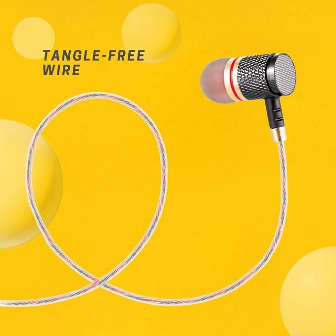 Betron YSM1000 Earphones in Ear Headphones Wired 3.5mm Jack Tangle-Free Cable - Image 4