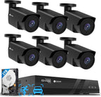 4COVR 4K PoE Security Camera System & AI Human Vehicle Detection, 8 CH 8MP NVR by 4COVR