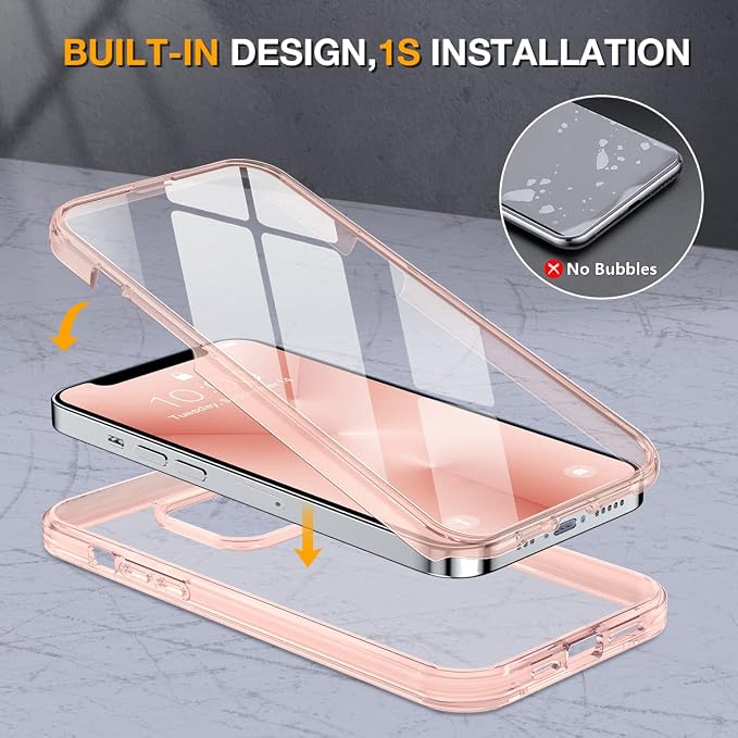 Miracase Glass Case for iPhone 13 Pro Max 6.7 inch, Upgrade Full-Body Clear - Image 4