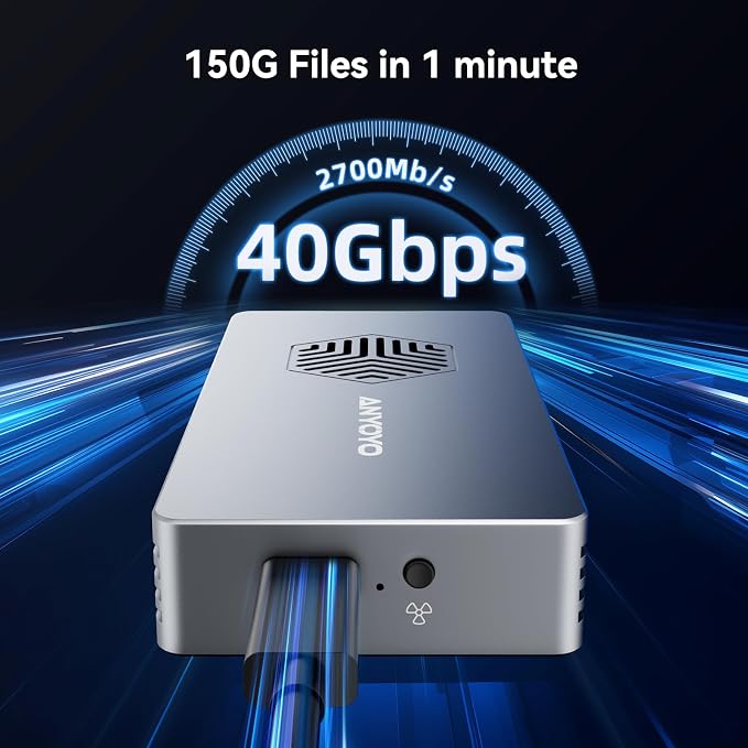 ANYOYO 40Gbps M.2 NVMe SSD Enclosure - Image 4