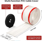 16.4ft Cord Cover Floor, Soft PVC Cord Covers - Image 2
