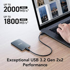 Lexar 2TB SL500 Portable SSD, Compatible w/Type-C Laptops, iPhone 15/16 - Image 2