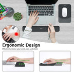 MOSISO Wrist Rest Support for Mouse Pad&Keyboard Set, Rectangular Ergonomic - Image 2