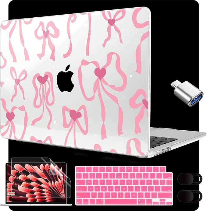 MEEgoodo for M4/M3/M2 MacBook Air 15.3 inch Case 2025 2024 2023, Case Fit Model by MEEgoodo